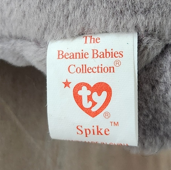 🦏 Ty Beanie Baby “Spike” the Rhino – 1996 Vintage Collectible Plush - Picture 15 of 16